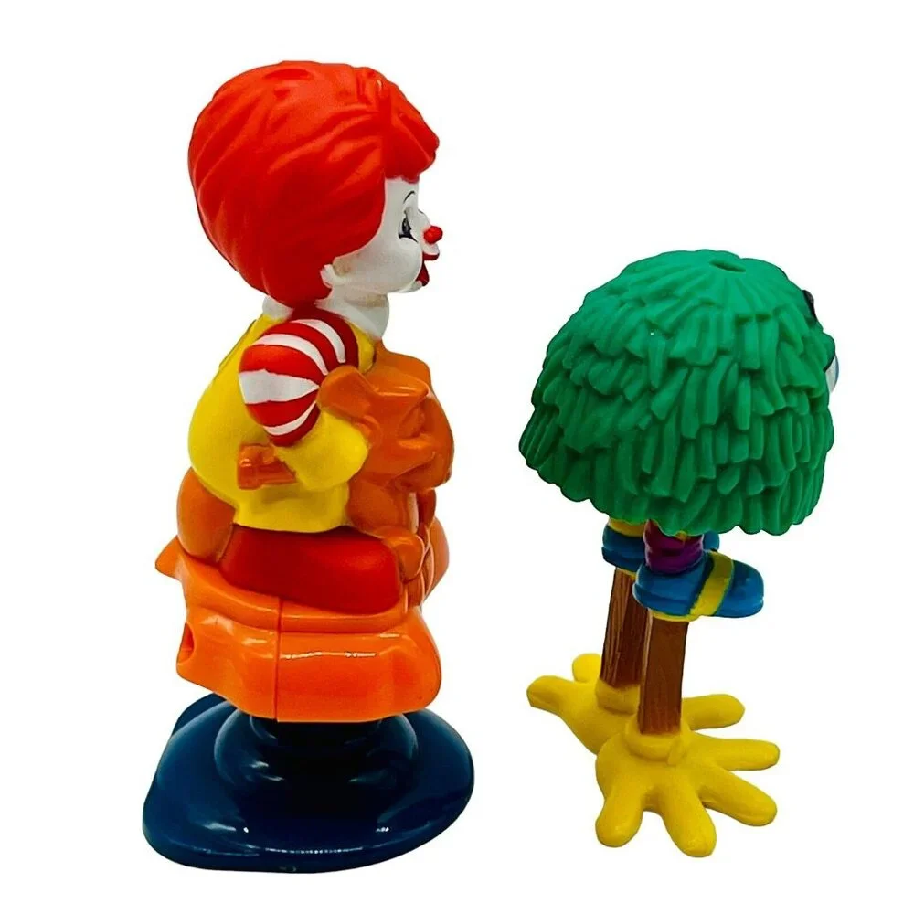 McDonalds‎ 1989 Funny Fry Friend Baby Ronald on Pogo Stick Happy Meal Toys